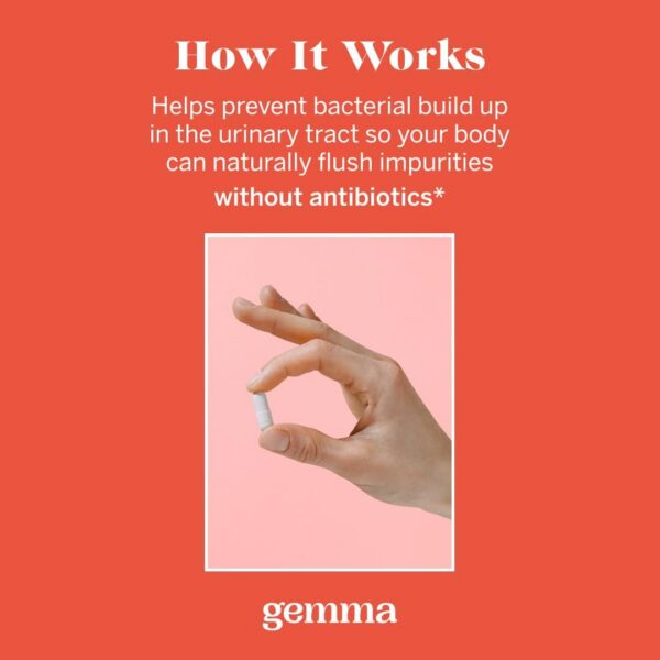 Foto detalle de cápsulas Gemma arándano y D-Mannosa