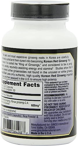 Version 1.0.0 Detalle cápsulas ginseng rojo coreano 300 mg Imperial Elixir