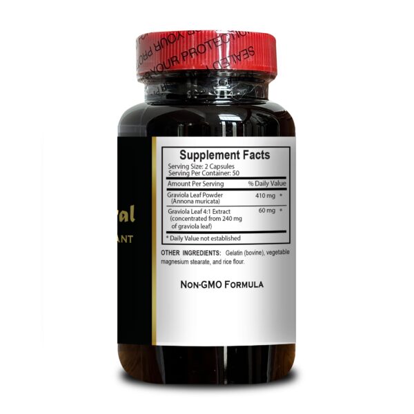 Suplemento de graviola con antioxidantes para bienestar general