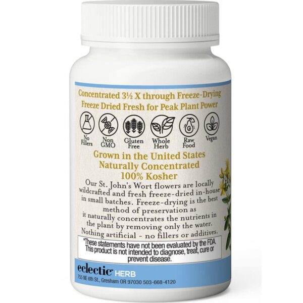 Version 1.0.0 Detalle cápsulas Hierba de San Juan liofilizada ECLECTIC INSTITUTE