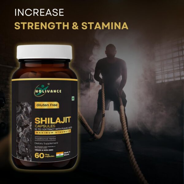 Version 1.0.0 Detalle cápsulas de suplemento HOLIVANCE Shilajit