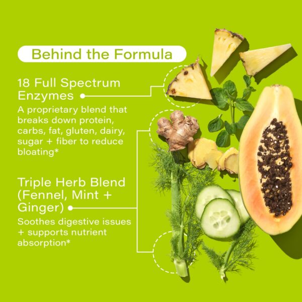 Detalle cápsulas rápidas HUM Flatter Me alivio hinchazón