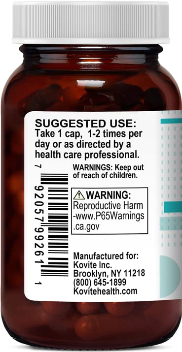 Detalle de cápsulas vegetales Kovite extracto hoja olivo 18% oleuropeína