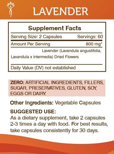 Detalle cápsulas naturales de lavanda para bienestar general