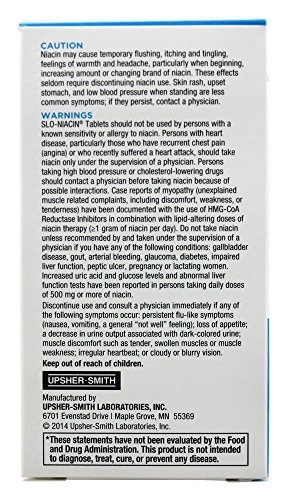 Version 1.0.0 Detalle cápsulas liberación lenta vitamina B3 Slo-Niacin