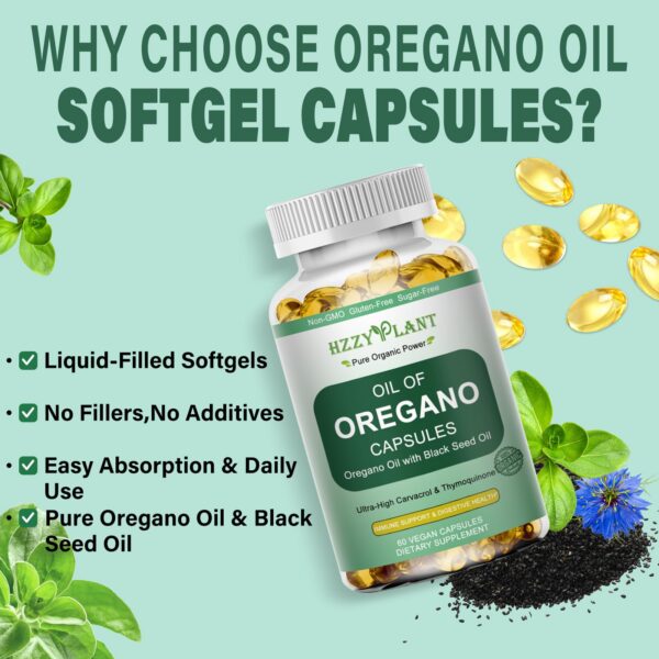 Version 1.0.0 Detalle cápsulas líquidas de aceite de orégano y comino negro