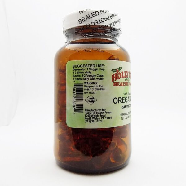 Version 1.0.0 Detalle cápsulas líquidas aceite orégano Holly Hill