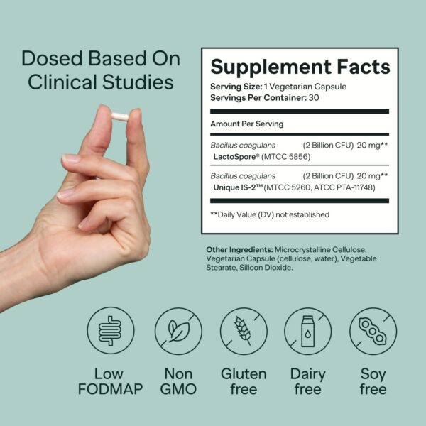 Version 1.0.0 Detalle cápsulas MIOME probiótico mujeres gases hinchazón