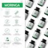 Detalle cápsulas Moringa Oleifera MORA para salud integral