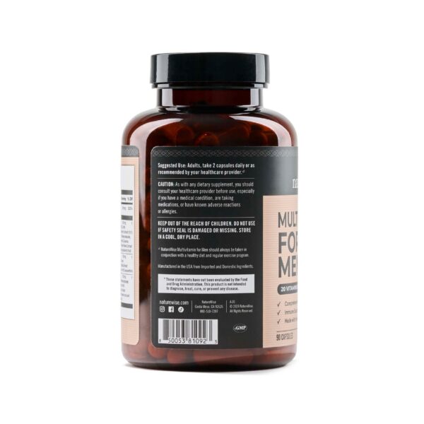 Version 1.0.0 Detalle cápsulas multivitamínico NatureWise hombres energía y salud