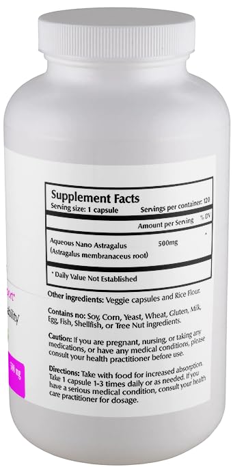 Version 1.0.0 Detalle de cápsulas Nano Astragalus para máxima absorción y energía