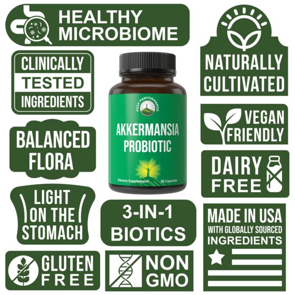 Detalle cápsulas Peak Performance Akkermansia alta potencia