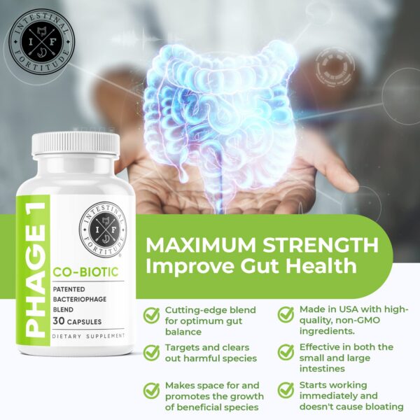 Detalle cápsulas Phage 1 Intestinal Fortitude