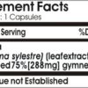 Detalle cápsulas PureControl Supplements Gymnema 350mg
