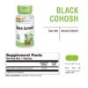 Detalle cápsulas SOLARAY Cohosh Negro 540 mg veganas