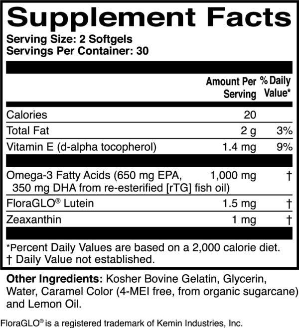 Detalle de cápsulas suaves omega-3