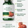 Detalle cápsulas suplementarias Reishi sin GMO