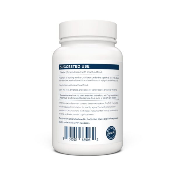 Detalle cápsulas TMG Renue By Science 900mg por porción