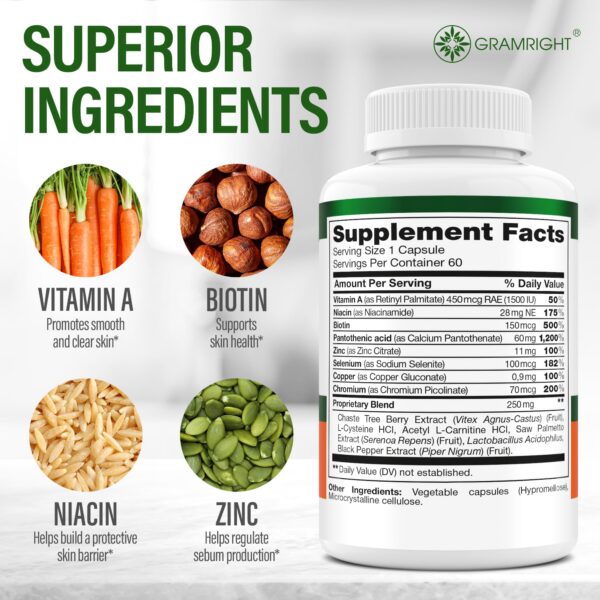 Detalle frontal de cápsulas veganas para acné Perfect Skin