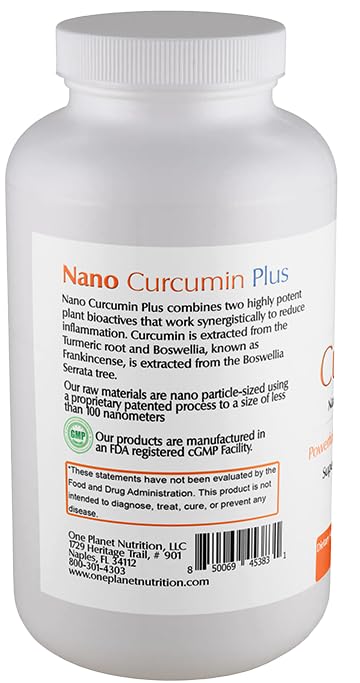 Detalle cápsulas vegetales para salud e inmunidad Nano Curcumina