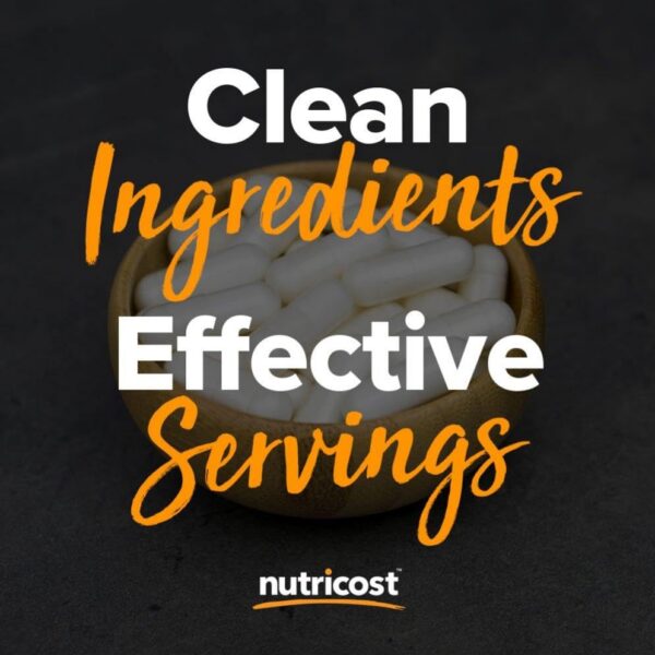 Detalle cápsulas vegetarianas Nutricost Magnesium+ 420mg