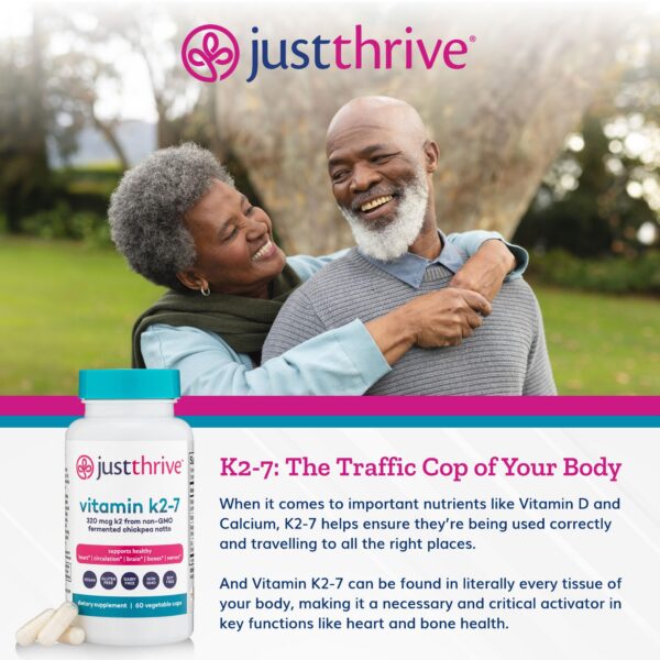 Detalle cápsulas Vitamina K2-7 Just Thrive