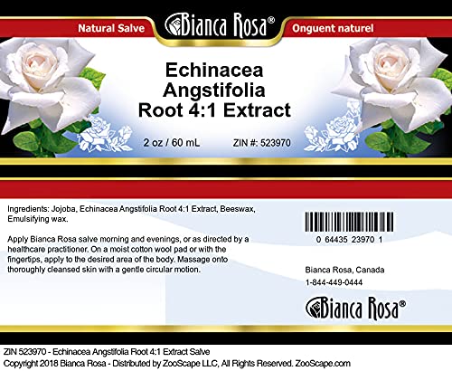 Detalle emulsión ungüento extracto equinácea 2 oz Bianca Rosa