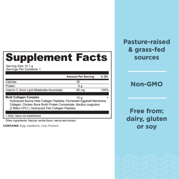 Detalle empaque Ancient Nutrition colágeno polvo