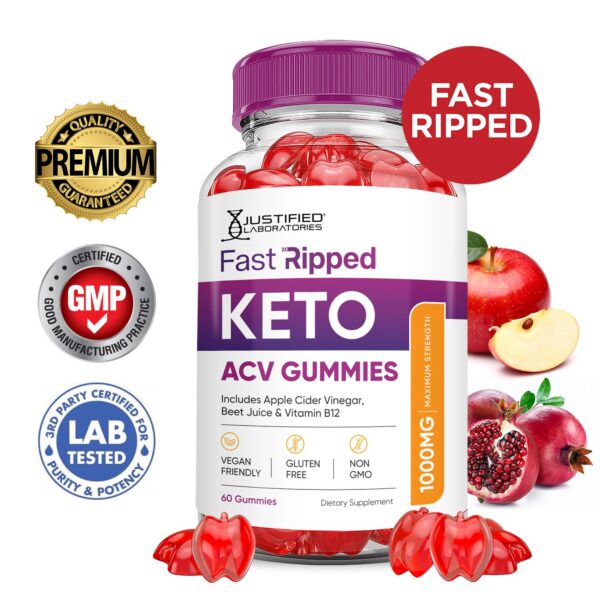Gomitas keto ACV con vitamina B12 y jugo de remolacha