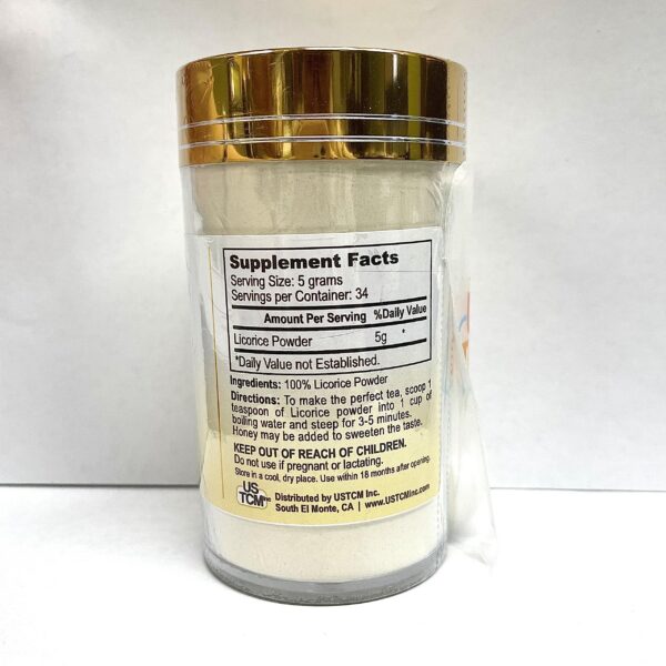 Version 1.0.0 Detalle del empaque polvo fino de regaliz USTCM 120malla