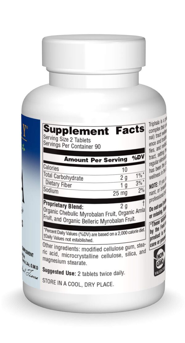 Version 1.0.0 Detalle empaque Triphala Planetary Herbals suplemento digestivo