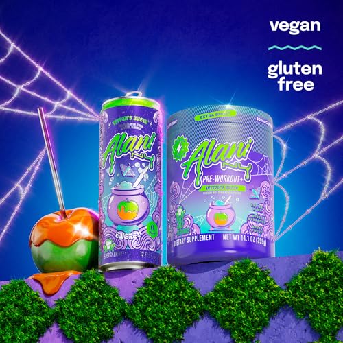 Detalle del envase Alani Nu pre workout+ sin azúcar