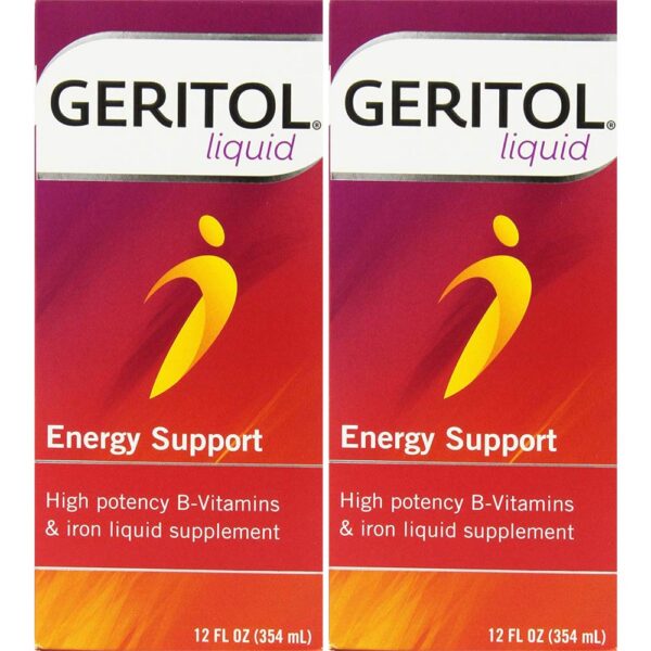 Detalle del envase Geritol apoyo energético vitaminas B