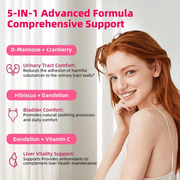 Version 1.0.0 Detalle del envase gomitas D-Mannosa para mujeres Joywiit