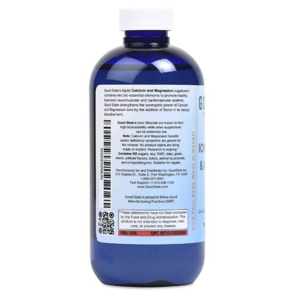 Detalle de envase Good State calcio magnesio liquidos iónicos
