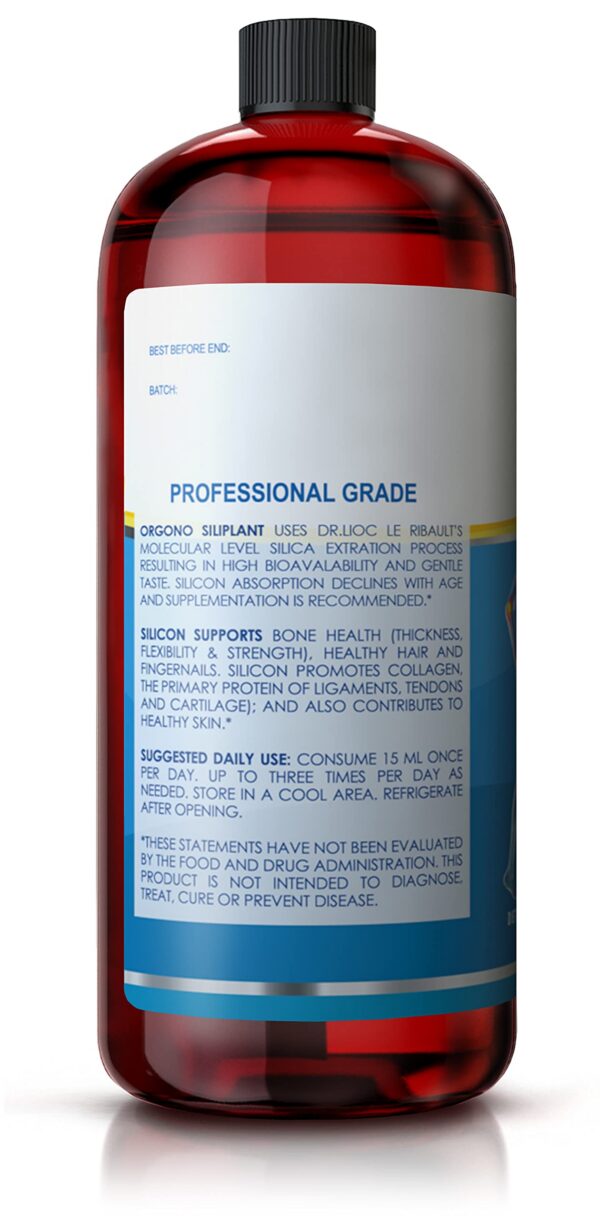 Detalle del envase Orgono Siliplant potenciador de colágeno