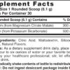 Detalle del envase de polvo Nature's Blend sabor limón-lima