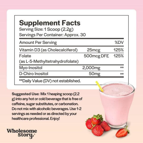 Detalle envase suplemento inositol folato mthf vitamina d3