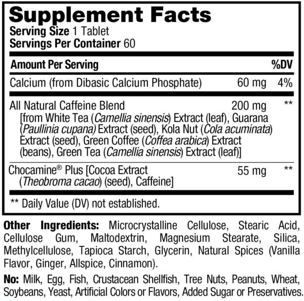 detalle envase tabletas cafeína ProLab