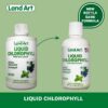 Detalle etiqueta clorofila líquida natural Land Art 16 fl oz