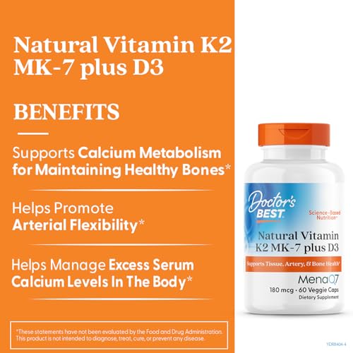 Version 1.0.0 Detalle etiqueta Doctor's Best vitamina K2 MK-7 y D3