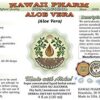 Detalle etiqueta extracto aloe vera sin alcohol orgánico Hawaii Pharm
