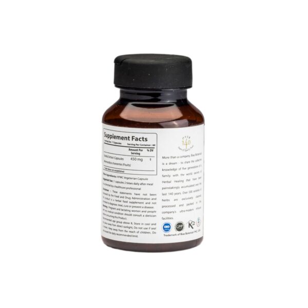 Version 1.0.0 Detalle etiqueta extracto melón amargo bixa suplemento herbal natural