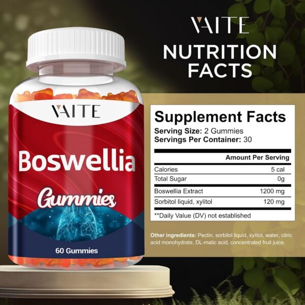 detalle etiqueta gomitas soporte articular vaite boswellia