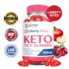 Detalle empaque Liberty Bites Keto ACV gomas sin gluten y sin gelatina