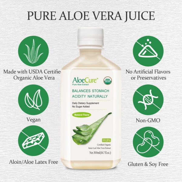 Suplemento aloe vera para apoyo digestivo AloeCure