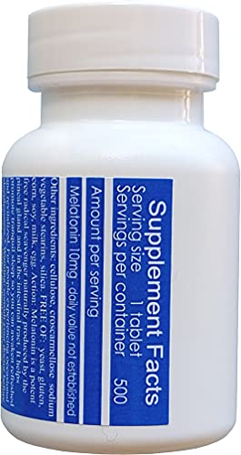 Version 1.0.0 Detalle etiqueta Melatonina 10 mg rápida disolución suplemento vegano