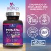 Detalle etiqueta multivitamínico prenatal 120 cápsulas Nature's Nutrition