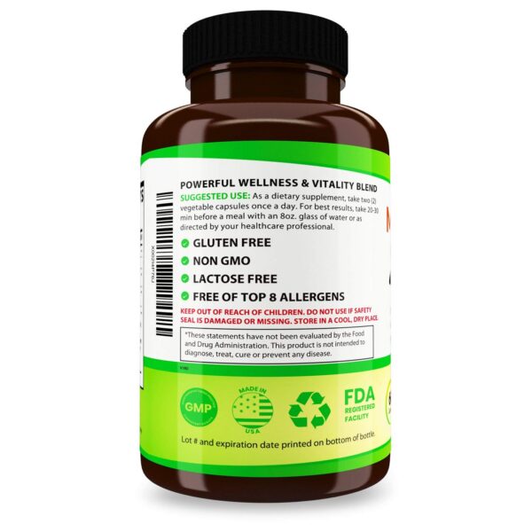 Detalle etiqueta Natural Genius extractos hongos