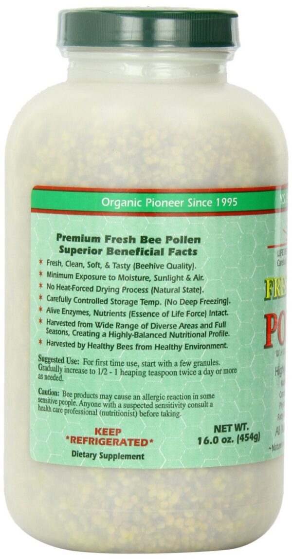 Detalle de etiqueta Polen de abeja